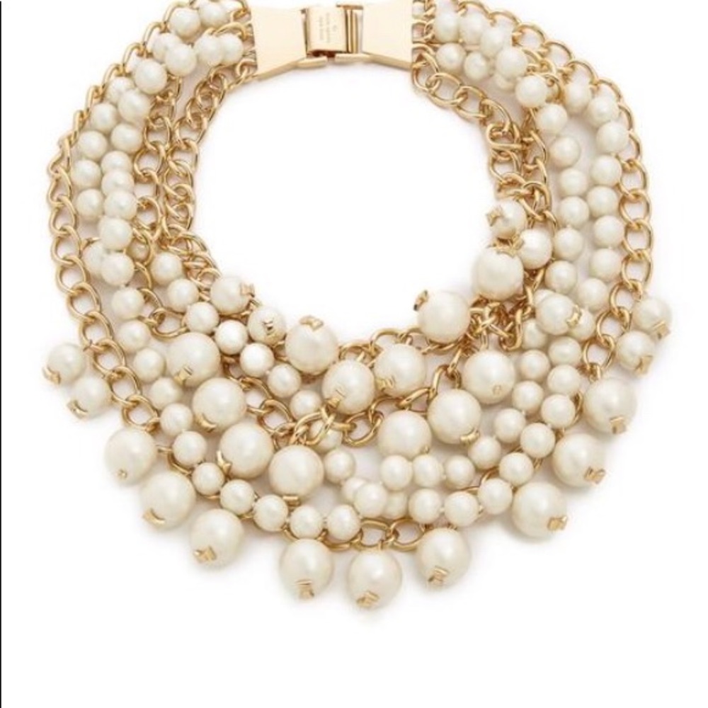 BNWT kate spade 12k Gold & Pearl Necklace